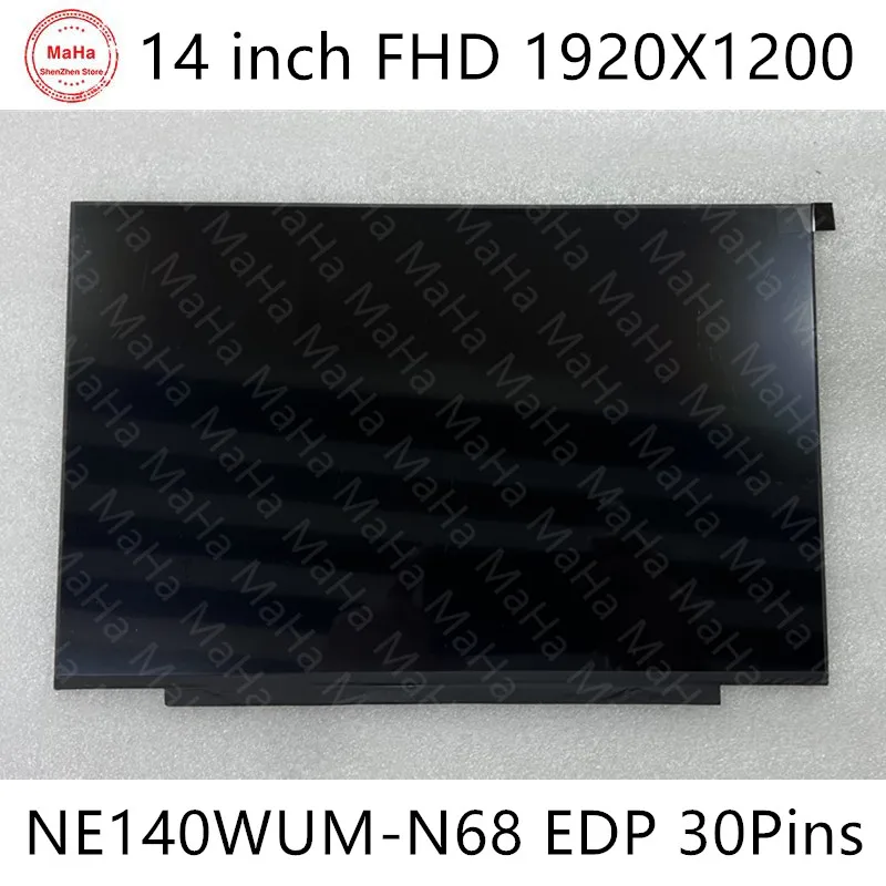 Eredeti BOE NE140WUM-N68 14.0 hüvelyk 1920x1200 EDP 30PINS IPS Slim Laptop LCD kijelző Panel NE140WUM N68 Kép 0