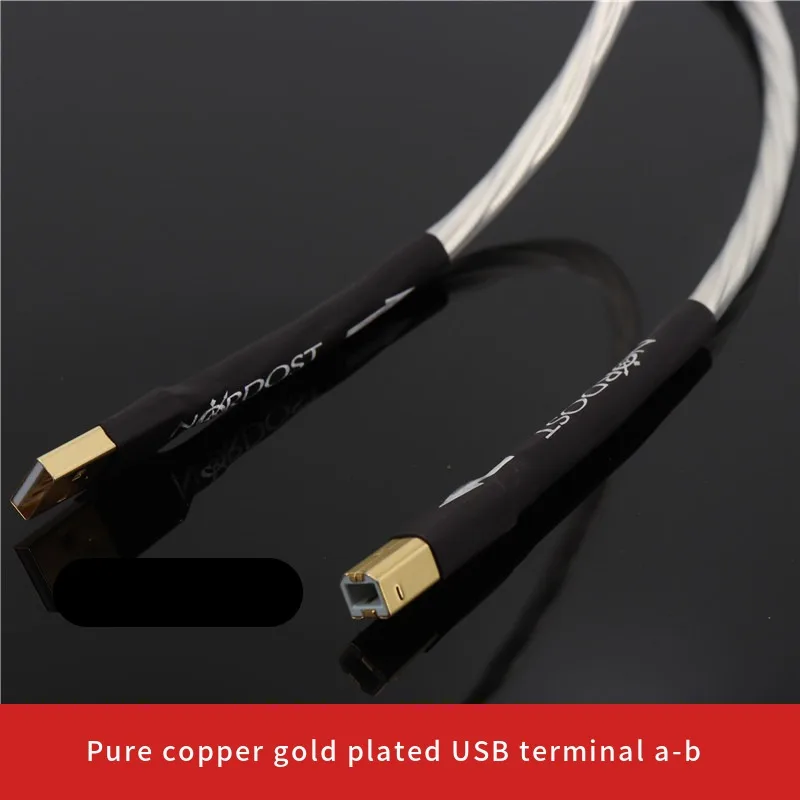 Nordost Odin USB Kábel-A-B-DAC audio kábel 8-core HiFi Audio lemez Dekóder DAC adatkábel Ezüst Bevonatú + Pajzs Kép 2