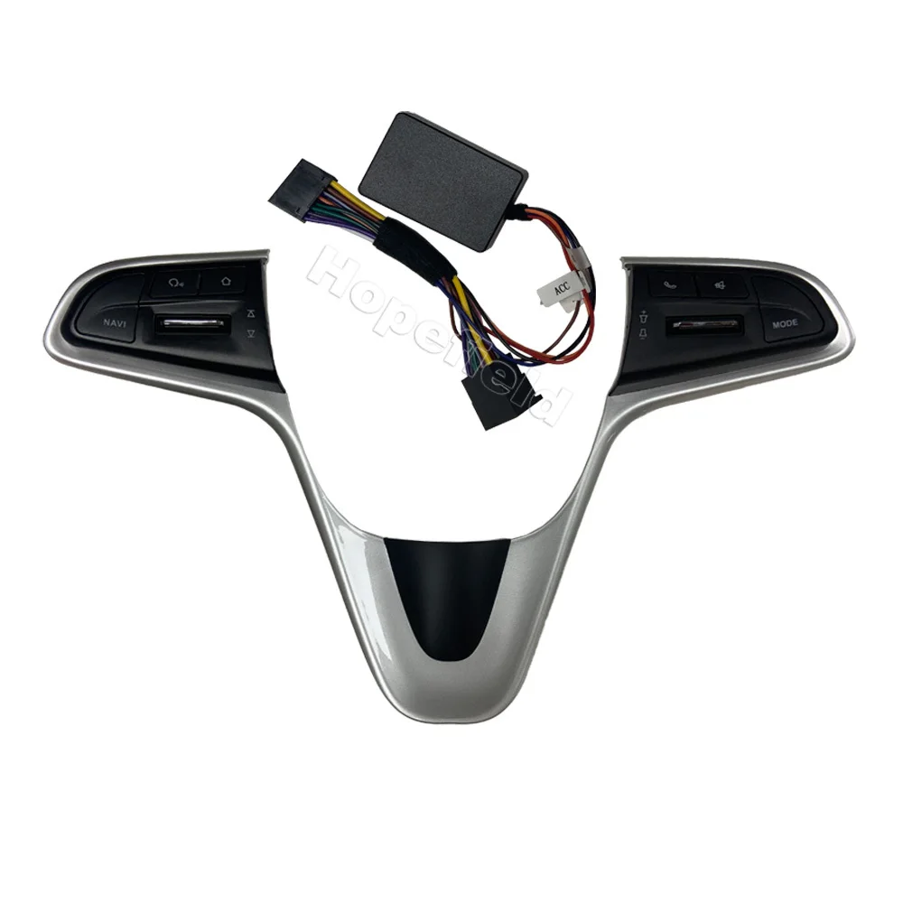 Multi-function Audio Média csereautó Kormánykerék Zenei DVD-Control GPS Gomb Kék Háttérvilágítás A Chevrolet Sail 3 2015-2018 Kép 2