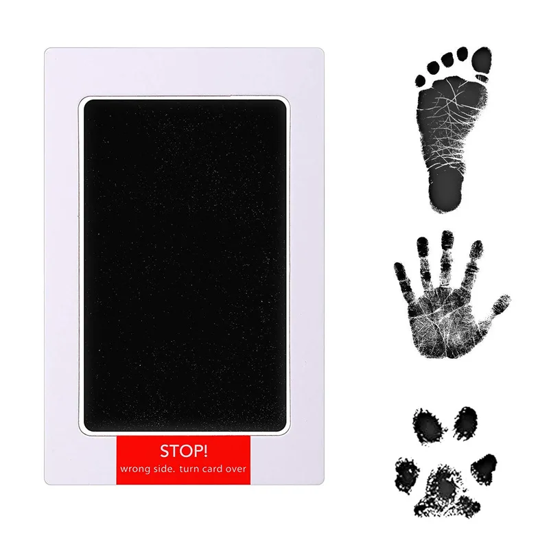 Baby Care Non-Toxikus Tenyérlenyomat Lábnyom Impresszum Kit Ajándéktárgyak Modern Újszülött Tinta Pad Ajándékok Kép 1