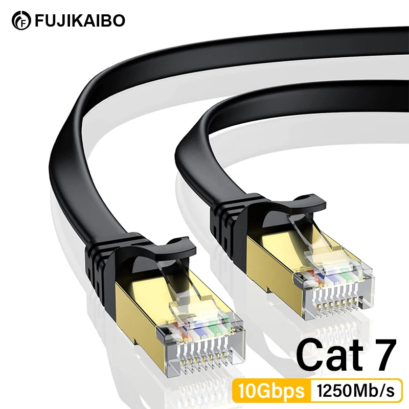 1250Mbps Ethernet Kábel Cat7 Lan-Kábel RJ-45 Hálózati Kábel RJ45 Sodrott érpár Patch Kábel PS4 PS5 Számítógép Laptop Router Kép 0